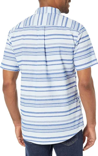 Vista 4 de Tienda Essentials Camisa oxford, ajuste regular, de manga corta, con bolsillo, para hombre