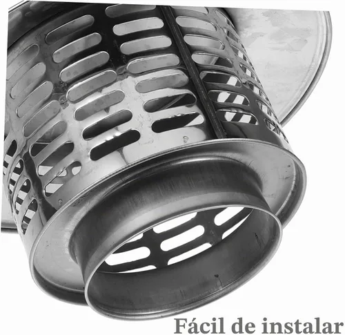 Vista 2 de Cabilock Sombrero de chimenea Cubierta de ventilación de chimenea Tapa de chimenea de acero inoxidable Tapa de chimenea Protector de puerta Cubierta