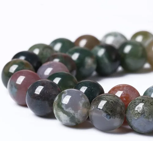 Vista 219 de 100 cuentas de piedra multicolor natural de 0.236 pulgadas (0.236 in), cuentas espaciadoras sueltas redondas para hacer pulseras, collares, aretes