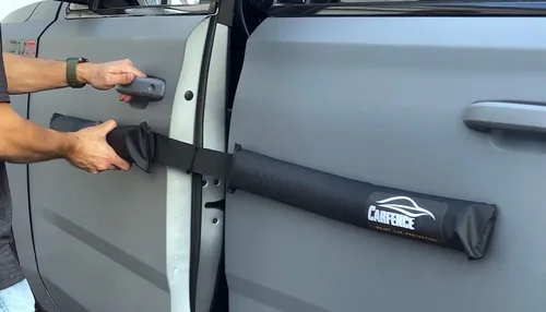 Vista 6 de HRX Protector de abolladuras para puertas de auto para puertas de auto no de aluminio - Paquete de 4 puertas - Protectores de puerta magnéticos