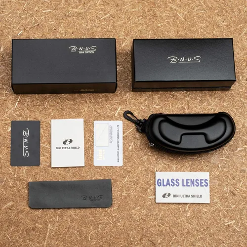 Vista 6 de BNUS Sunglasses for Men Women Polarized glass lens Color Mirrored Scratch Proof