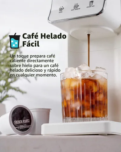 Vista 5 de KIDISLE Cafetera molida y taza K de una sola porción, bebida caliente