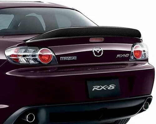 Vista 5 de Q1-Tech, Alerón de Alerón de Tronco de Fibra de Carbono Estilo STP Compatible con Mazda RX-8 2004-2011, Alerón de Borde Tronco Tronco, Alerón