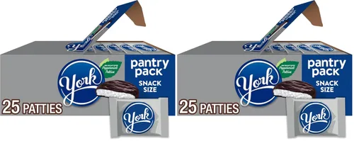 Vista 10 de YORK Caramelo de chocolate oscuro y menta con sabor a bocadillo, sin gluten, paquetes de 0.55 onzas (25 unidades)