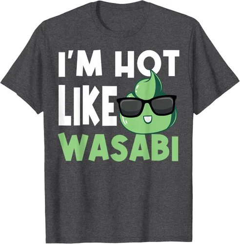 Vista 25 de Wasabi - Camiseta de condimentos de pasta picante de rábano picante japonés, Negro