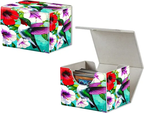 Vista 33 de MTG Commander - Caja de cartas intercambiables, más de 100 tarjetas con funda con funda de piel sintética, caja de almacenamiento de tarjetas