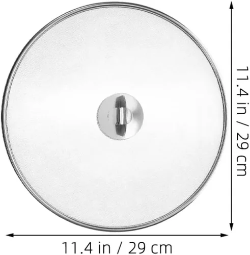 Vista 2 de Splatter Screen Grease Guard Stainless Steel with Knob, 2pcs Fine Mesh