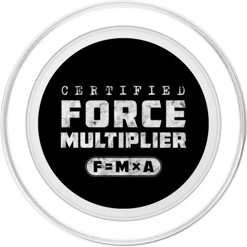Vista 2 de Multiplicador de fuerza certificado Victory Tactics Military Science PopSockets MagSafe PopGrip para iPhone