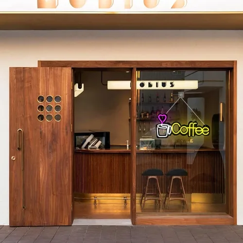 Vista 6 de Letrero de neón de café con luces LED para negocios, regulable, 5 V, alimentado por USB, para decoración de pared, letrero de luz LED para club