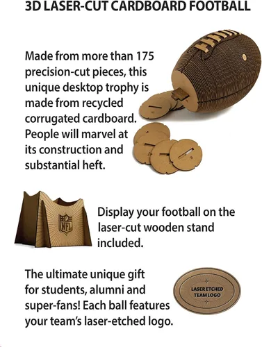 Vista 5 de Littlearth NFL - Fútbol 3D de cartón unisex para adultos