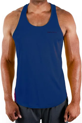 Vista 4 de DEVOPS Paquete de 3 camisetas sin mangas para hombre, con espalda en Y, ajuste seco