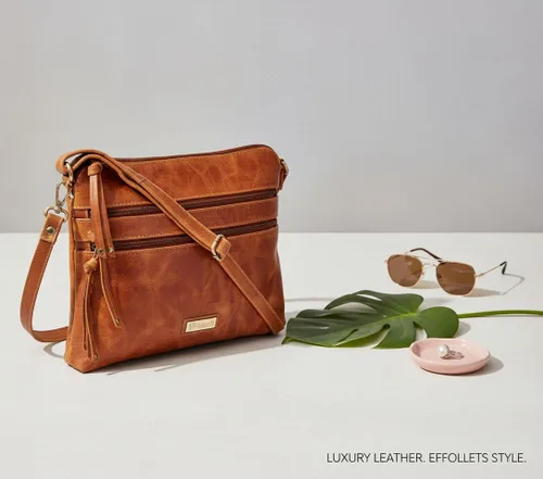 Vista 6 de VALENCHI Real Genuine Leather Women's Crossbody Purse/Bag With Adjustable Strap