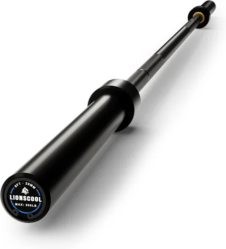Vista 11 de 4ft/4.9ft/6ft 2-Inch Olympic Barbell for Strength Training Weightlifting, Squat, Curl, Deadlift, Press, Hip Thrust Straight Weight Bar, 500lbs