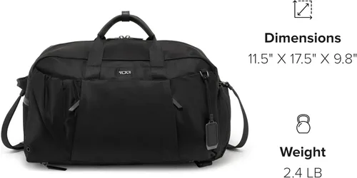 Vista 7 de TUMI - Voyageur Malta DuffelMochila - Bolsa de viaje premium, NegroPlomizo