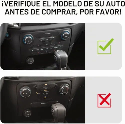 Vista 4 de Cubierta de Panel de Control Central de Fibra de Carbono para Tablero de Coche para Ford Ranger 2019 2020 2021 2022 2023 XLT Lariat XL Accesorios