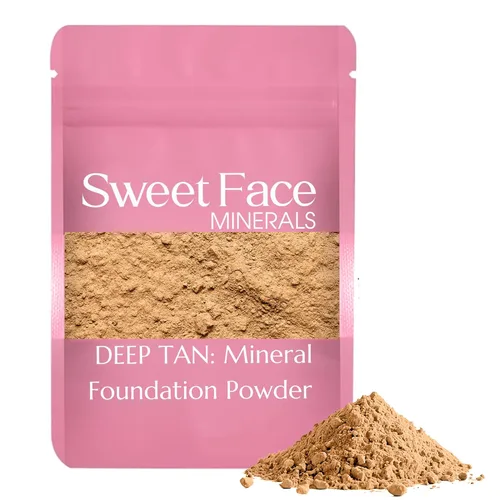 Vista 21 de Sweet Face Minerals - Recambio de polvo de base (BEIGE) (bolsa de 0.42 oz) por Sweet Face Minerals, polvo de maquillaje ligero y mineral suelto