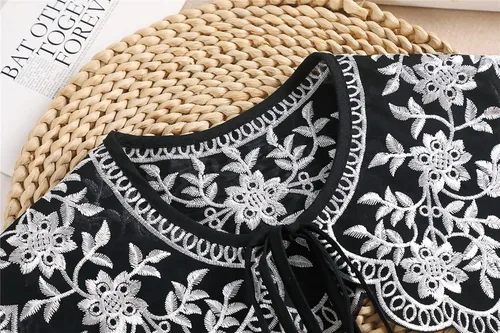 Vista 6 de SUZALA Blusa desmontable con cuello falso para mujeres, adolescentes y niñas