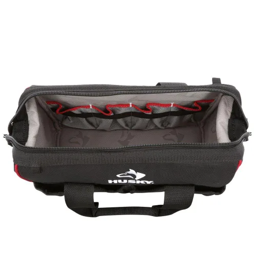 Vista 2 de Husky 71787-2N09 14" L X 6" W X 11" H Bolsa de boca grande para herramientas y accesorios