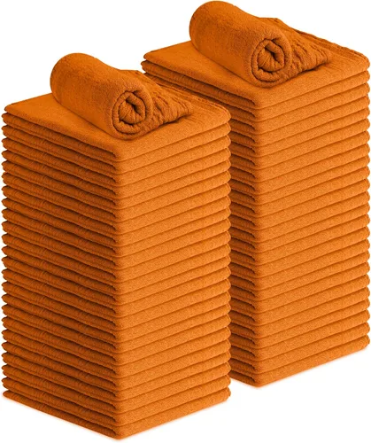 Vista 10 de Avalon Towels Toallas de Algodón para Tienda – (Paquete de 50) Tamaño 30x36 Centímetros Trapos de Limpieza – Toallas de Tienda Absorbentes y Toallas