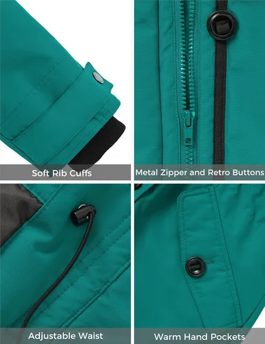 Vista 6 de Wantdo - Chaqueta de invierno con capucha para mujer