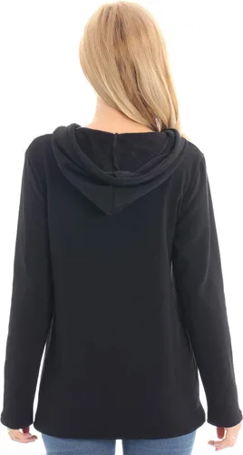 Vista 52 de Bearsland - Sudadera de lactancia y maternidad para mujer, con bolsillos y capucha