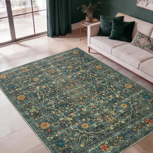 Vista 51 de Keen Home Design - Tapete lavable a máquina con respaldo antideslizante, para entrada, cocina, baño, lavandería, vintage de pelo orto y duradero