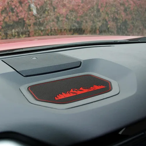Vista 6 de Tapete de cubierta de tablero para Toyota Tundra accesorios 2014 2015 2016 2017 2018 2019 2020 2021 material de silicona interior almohadilla
