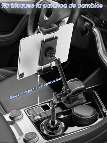 Vista 6 de Soporte para tablet de coche para iPad y teléfono de 4.7-13