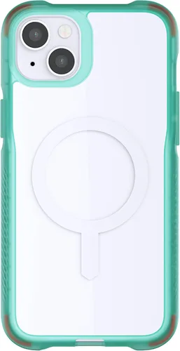 Vista 120 de Ghostek Covert Clear - Funda transparente para iPhone 15 Plus, silicona a prueba de golpes, compatible con accesorios Apple MagSafe, funda Negro