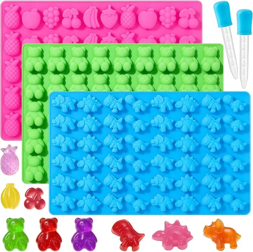 Vista 42 de Moldes de silicona para bombas de chocolate caliente de 24 agujeros, 2 paquetes de mini moldes de semiesfera de 1 pulgada de media esfera para hacer