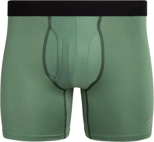 Vista 3 de Reebok Men's Underwear - Performance Boxer Briefs with Fly Pouch (4 Pack)