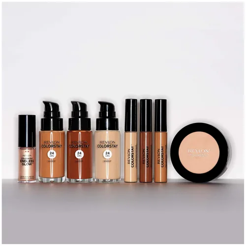 Vista 8 de Revlon ColorStay - Maquillaje facial en polvo prensado, duradero, sin fragancia, no comedogénico, 375 caramelo, 0.3 onzas 375 Toffee