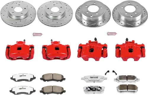 Vista 2 de Power Stop KC2840-26 Kit de freno delantero y trasero Z26 Street Warrior Chrysler Dodge Jeep para Chrysler 200, Chrysler Sebring, Dodge Avenger