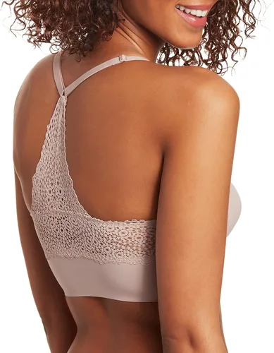 Vista 3 de Maidenform Bralette de encaje Pure Comfort, brasier sin aros con relleno, nuestro mejor bralette con espalda cruzada