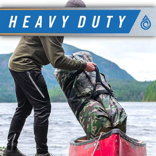 Vista 3 de AquaQuest Bolsa de lona blanca – 100% impermeable, resistente, versátil y cómoda – Bolsa protectora duradera para viajes, deportes, motocicleta