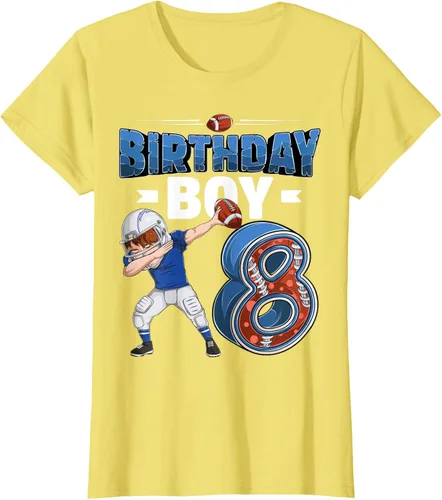 Vista 34 de Dabbing Boy - Camiseta de 8 años de fútbol americano americano, Negro, S