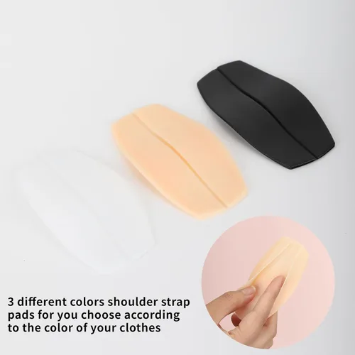 Vista 8 de YOYOSTORE 3 pares de almohadillas de silicona para sujetador, almohadillas antideslizantes y flexibles, protectores de hombro, alivian las molestias