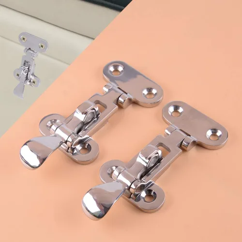 Vista 7 de SHENGHUISS Boat Door Lock Latch Anti-Rattle Lockable Hold Down Clamp Latch Marine Grade 316 Stainless Steel with Screws