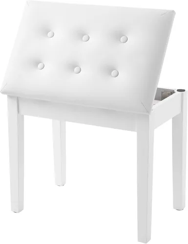Vista 10 de SONGMICS Taburete ajustable de madera para piano con almacenamiento de partituras negro ULPB57H