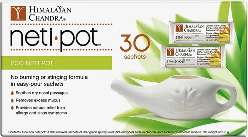 Vista 3 de Himalayan Chandra Eco Neti Pot con 30 sobres