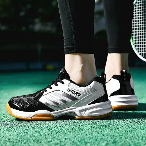Vista 7 de zxcvb Tenis Bádminton Zapatos de los Hombres Nuevos Tendón de Ox Inferior de Desgaste Antideslizante de los Hombres de Baja Primavera Tenis de Mesa