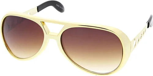 Vista 16 de zeroUV Gafas de sol grandes Elvis King Of Rock & Roll Aviator 2.480 in