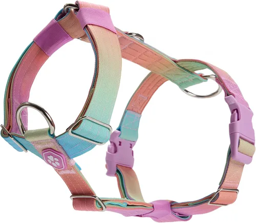 Vista 19 de Spark Paws Arnés para perro sin tirones con asa para perros grandes, arnés resistente para razas grandes y fuertes, ajustable, diseño halter