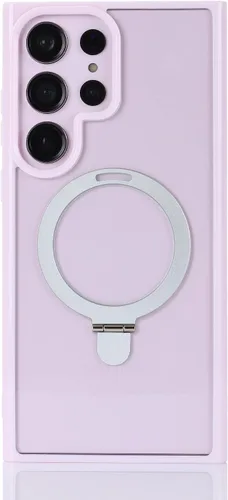 Vista 6 de Cavor - Funda para Samsung S23 Ultra, compatible con MagSafe, lavanda Funda para teléfono Galaxy S23 Ultra con función atril, protección suave,