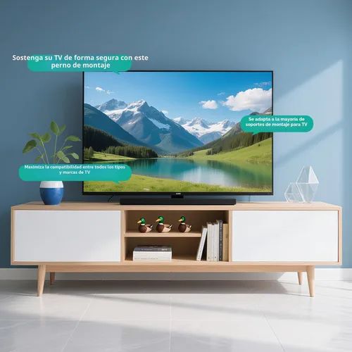 Vista 7 de Kit de herramientas universal para montaje de TV WALI incluye M4 M5 M6 M8, compatible con la mayoría de soportes de TV/monitor de hasta 80 pulgadas