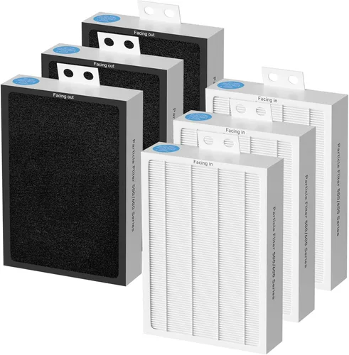 Vista 8 de 3-Pack Filtro HEPA de Repuesto Serie Clásica 500/600 Compatible con Limpiadores de Aire Blueair Serie Clásica 500/600 501 503 505 510 550E 555EB 601