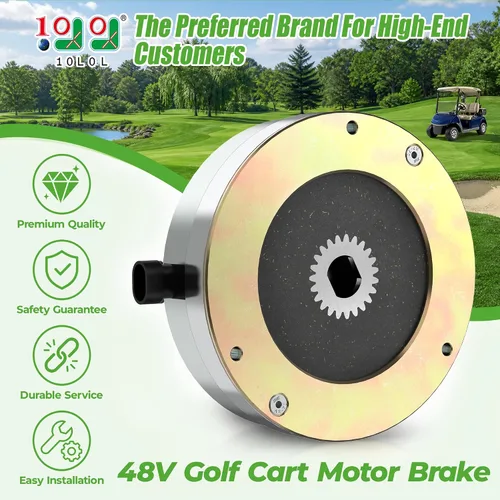 Vista 2 de 10L0L Freno de motor de carrito de golf de 48 V para EZGO RXV 2008-UP, repuesto para OEM #610065, 605867 compatible con controlador de velocidad