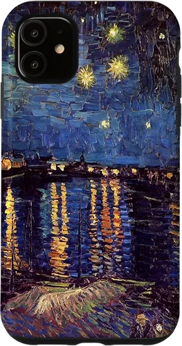 Vista 8 de Starry Night Over The Rhone, Vincent Van Gogh. Funda para iPhone 17