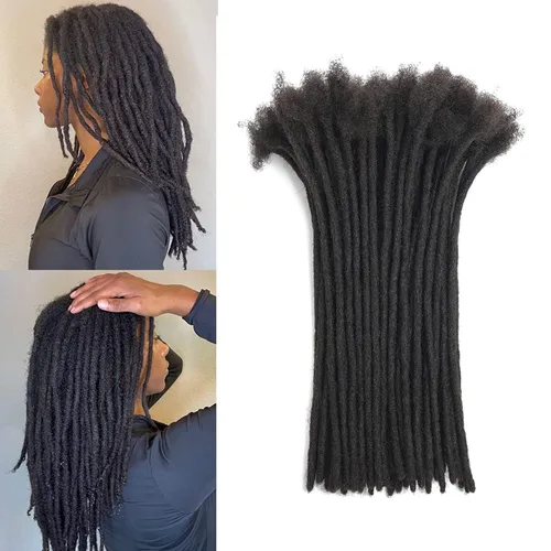 Vista 12 de Extensiones de cabello humano 100 % real, hechas a mano, permanentes, para mujeres y hombres, 30 hebras de 2 pulgadas de grosor, extensiones