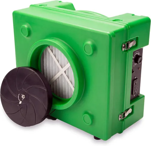 Vista 8 de B-Air RA-650 HEPA purificador de aire comercial industrial purificador de aire Máquina de aire negativo para restauración de daños por agua, azul